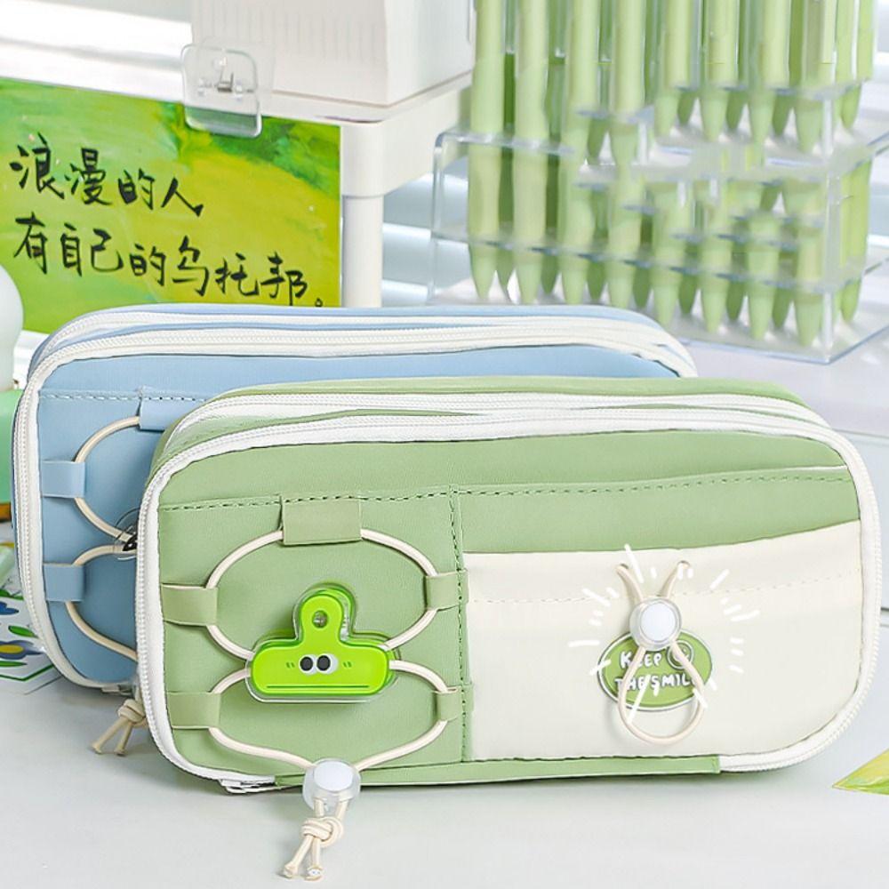 with Front Pocket Cartoon Pencil Case Large Capacity Stationery Storage Bag Office Supplies зелёный
with Front Pocket Cartoon Pencil Case Large Capacity Stationery Storage Bag Office Supplies зелёный