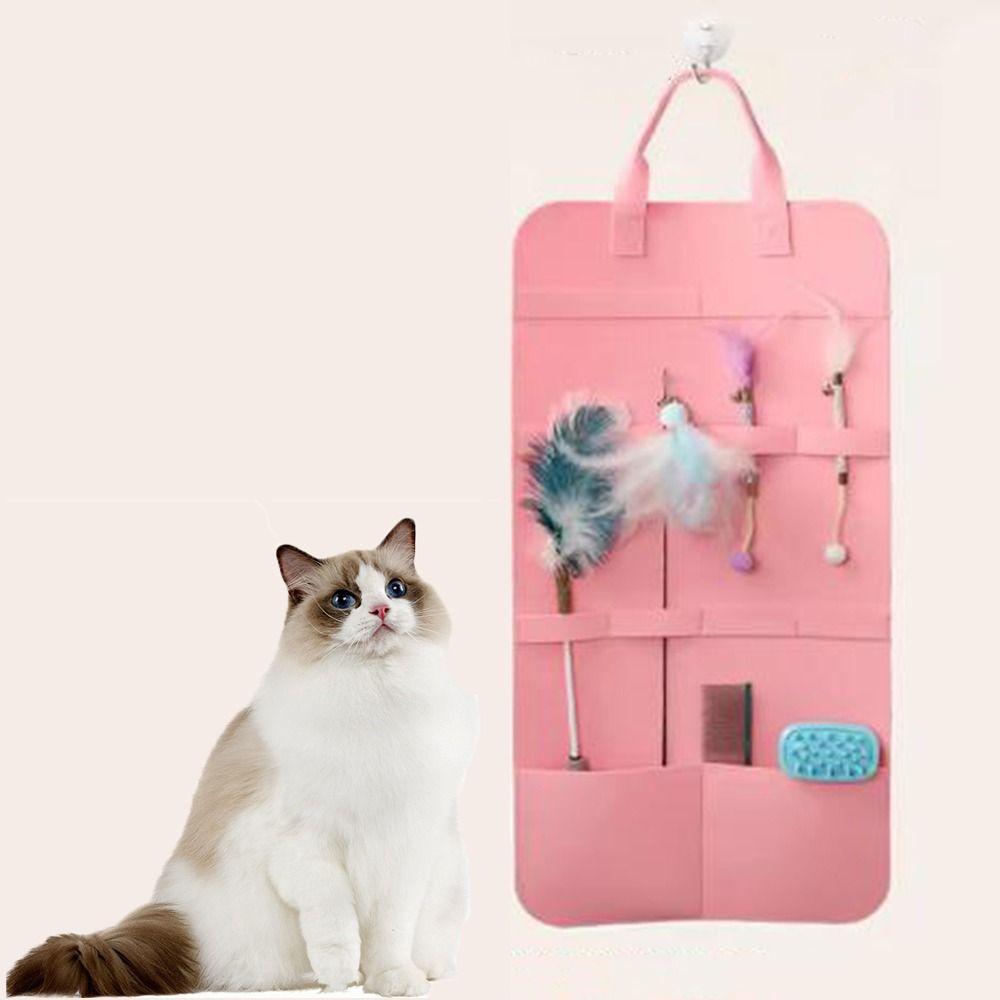 Non-woven Fabric Pet Toys Organizer Large Capacity Cat Teaser Storage Bag Hairpin Pink-Style A
Non-woven Fabric Pet Toys Organizer Large Capacity Cat Teaser Storage Bag Hairpin Pink-Style A