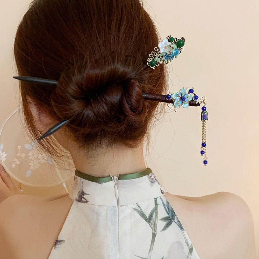 Wooden Hanfu Hair Chopsticks Ancient Style Flower Hair Fork Elegant Chinese Style Hair Stick Girls style8
Wooden Hanfu Hair Chopsticks Ancient Style Flower Hair Fork Elegant Chinese Style Hair Stick Girls style8