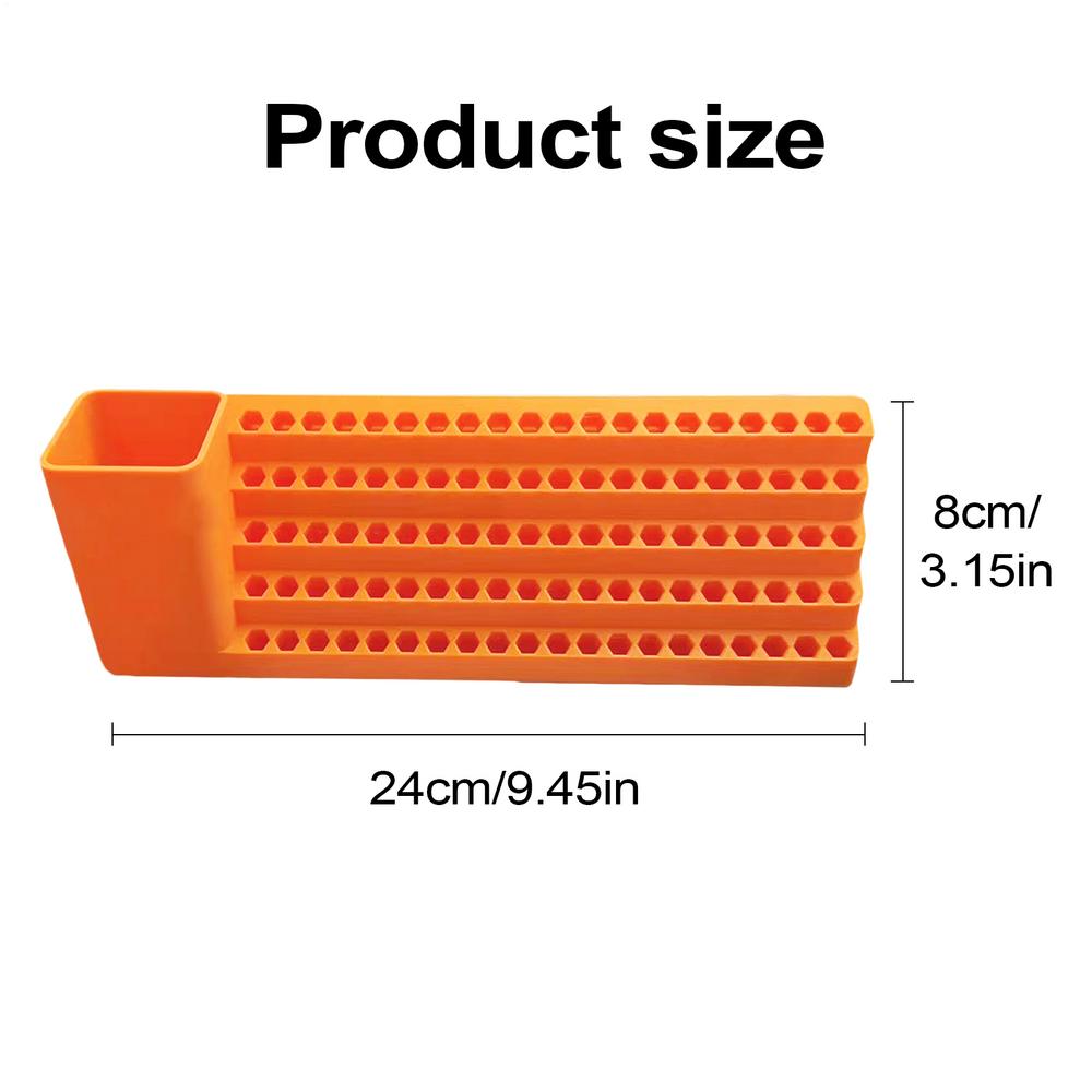 Layered Wall Mounted Screwdriver Bit Organizer Storage Box For 1/4 6.35mm Torx Hexagonal Star Spanner Electric Holder Bits помаранчевий
Layered Wall Mounted Screwdriver Bit Organizer Storage Box For 1/4 6.35mm Torx Hexagonal Star Spanner Electric Holder Bits помаранчевий