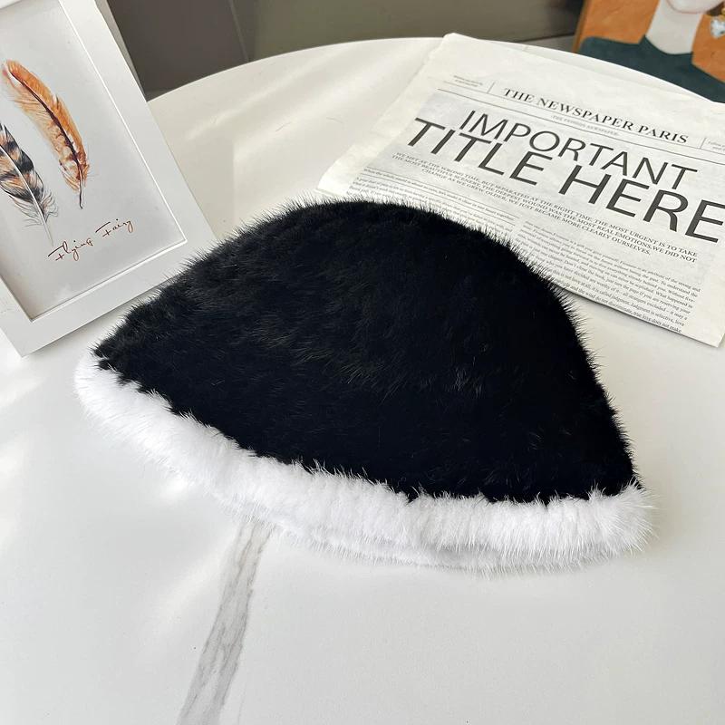 Mink Hat Female Winter Warm Versatile Real Hair Show Face Small Bucket Hat Mink Hair Top Hat Korean Version Fur Hat Tide 55-60cm
Mink Hat Female Winter Warm Versatile Real Hair Show Face Small Bucket Hat Mink Hair Top Hat Korean Version Fur Hat Tide 55-60cm
