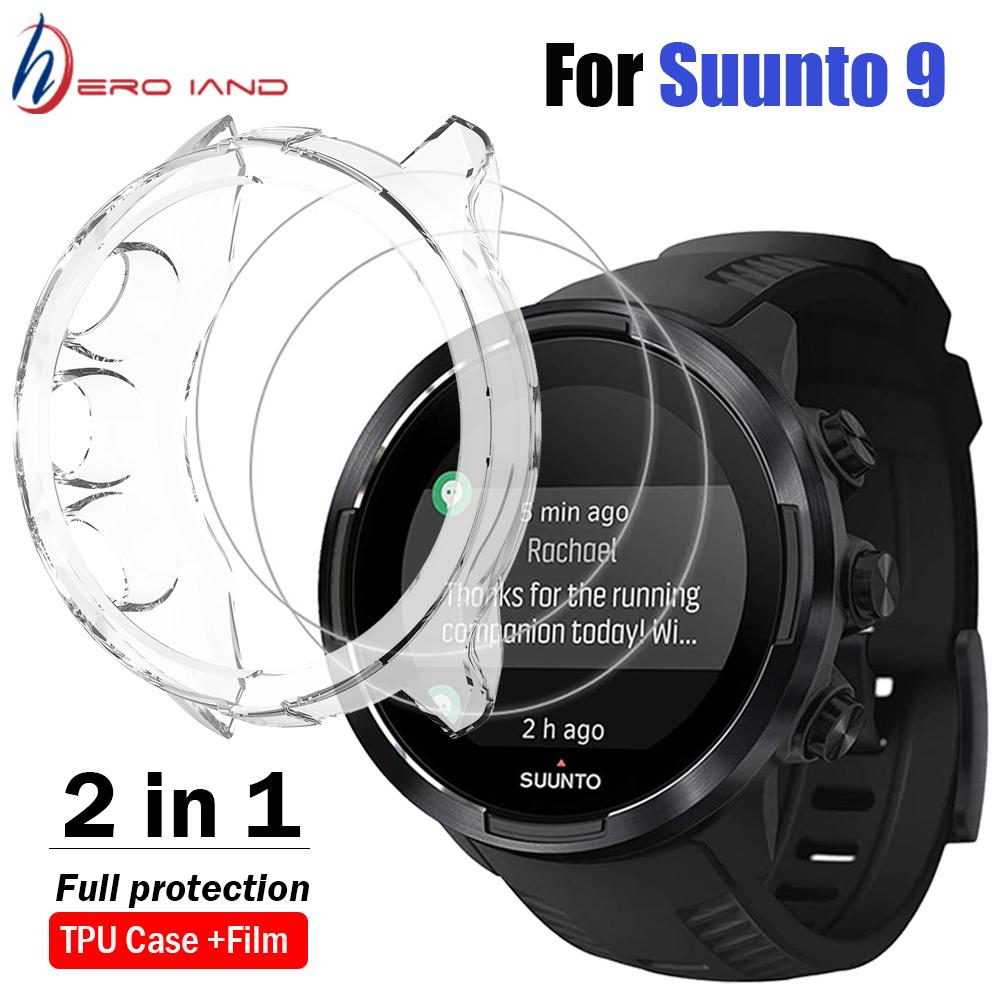 2+1 Protector Case + Tempered Glass Film for Suunto 9 Smart Watch Soft TPU Protective Cover Shell Full Screen Protection For Suunto 9 чорний
2+1 Protector Case + Tempered Glass Film for Suunto 9 Smart Watch Soft TPU Protective Cover Shell Full Screen Protection For Suunto 9 чорний