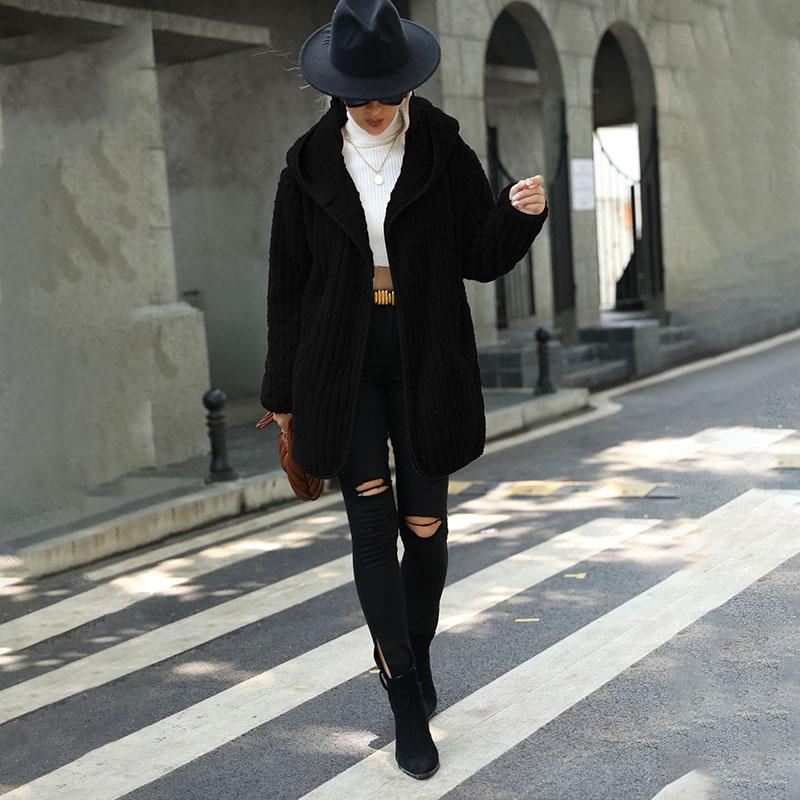 Двусторонняя плюшевая куртка-кардиган с капюшоном, женская свободная верхняя одежда без пуговиц, однотонное пальто с длинными рукавами, теплая повседневная куртка на осень и зиму XL чёрный
Двусторонняя плюшевая куртка-кардиган с капюшоном, женская свободная верхняя одежда без пуговиц, однотонное пальто с длинными рукавами, теплая повседневная куртка на осень и зиму XL чёрный