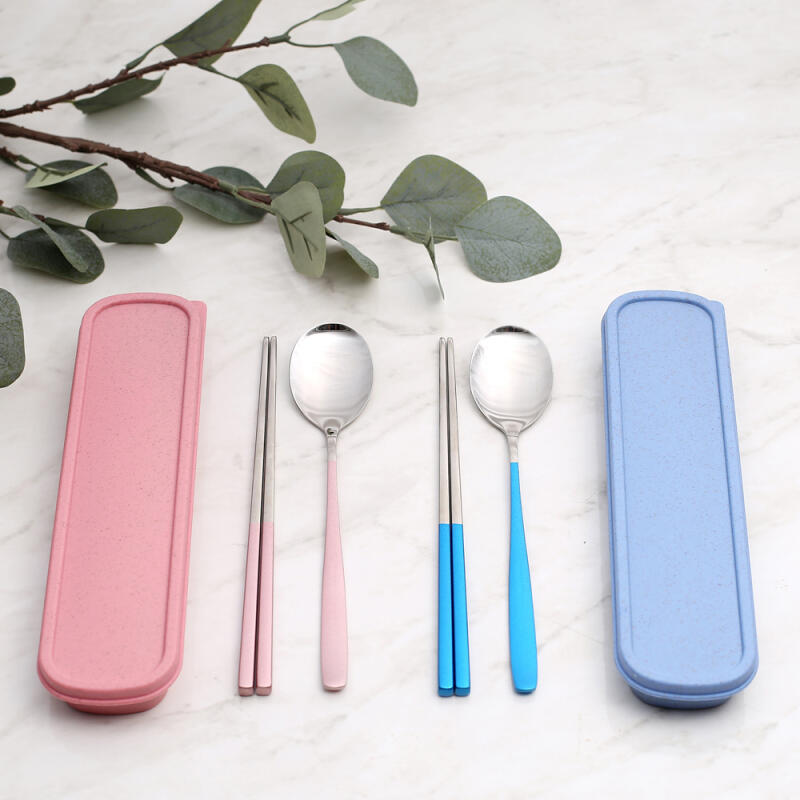 Cookcity Portable Silver Spoon Set of 2 (2 colors) 01. Blue+Pink_1320322
Cookcity Portable Silver Spoon Set of 2 (2 colors) 01. Blue+Pink_1320322