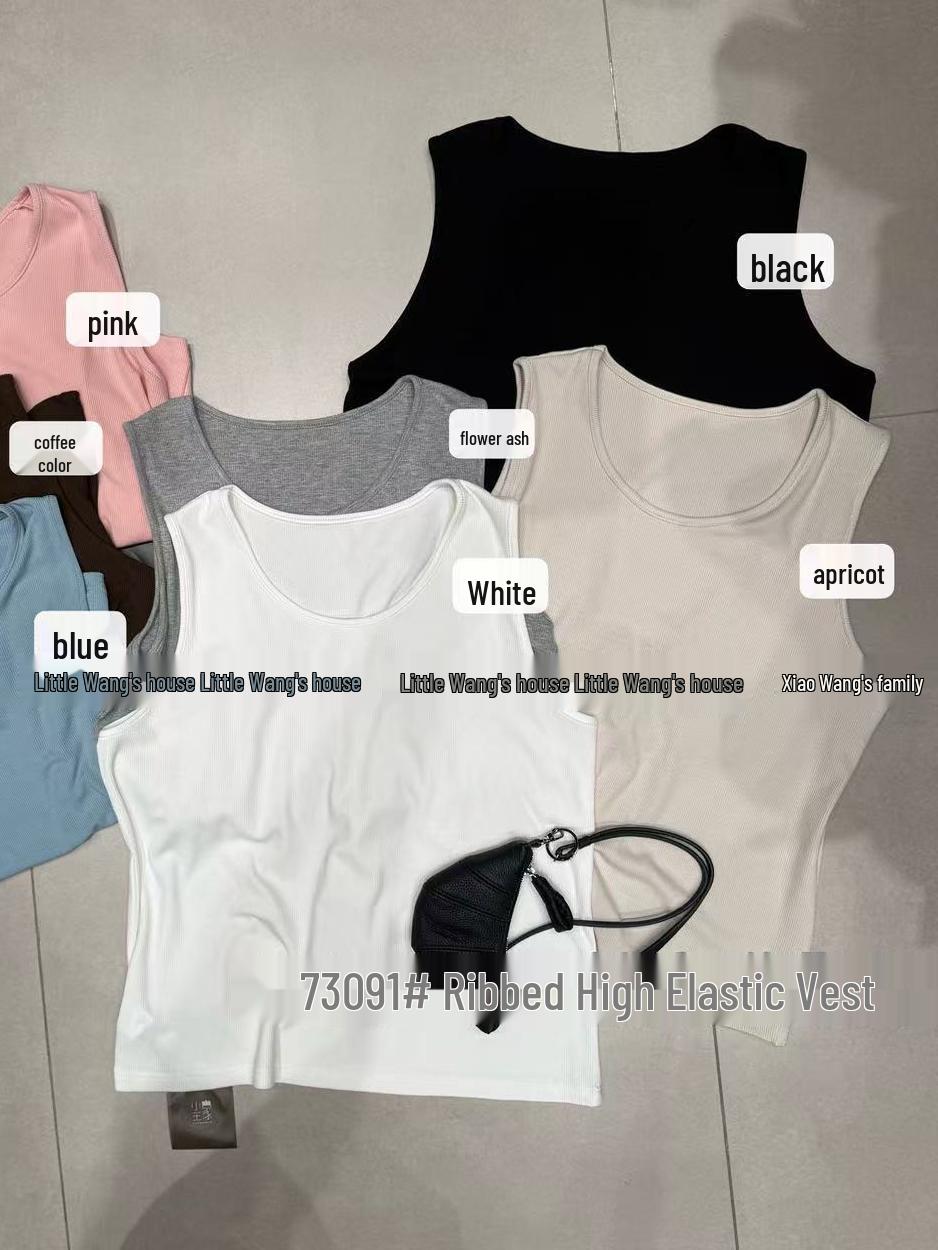 Xiao Wang s 73091 Plus Size Korean Style Loose Ribbed Tank Top - Solid Color, Stretchy, Versatile. One Size
Xiao Wang s 73091 Plus Size Korean Style Loose Ribbed Tank Top - Solid Color, Stretchy, Versatile. One Size