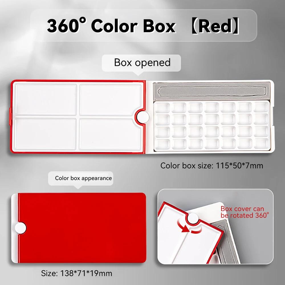 360° Roating Empty Watercolor Palette Painting Paint Tray Box 24 Grid for DIY Travel Gouache Oil Acrylic Paint Palette Half Pan красный
360° Roating Empty Watercolor Palette Painting Paint Tray Box 24 Grid for DIY Travel Gouache Oil Acrylic Paint Palette Half Pan красный