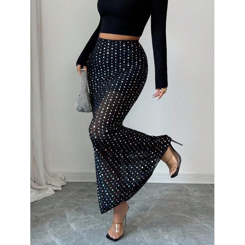 European and American Cross-Border 2026 New Style Sequined Double-Layer Mesh High-Waisted Slim-Fit Hip-Hugging Slimming Vacation Date Skirt Black S
European and American Cross-Border 2026 New Style Sequined Double-Layer Mesh High-Waisted Slim-Fit Hip-Hugging Slimming Vacation Date Skirt Black S