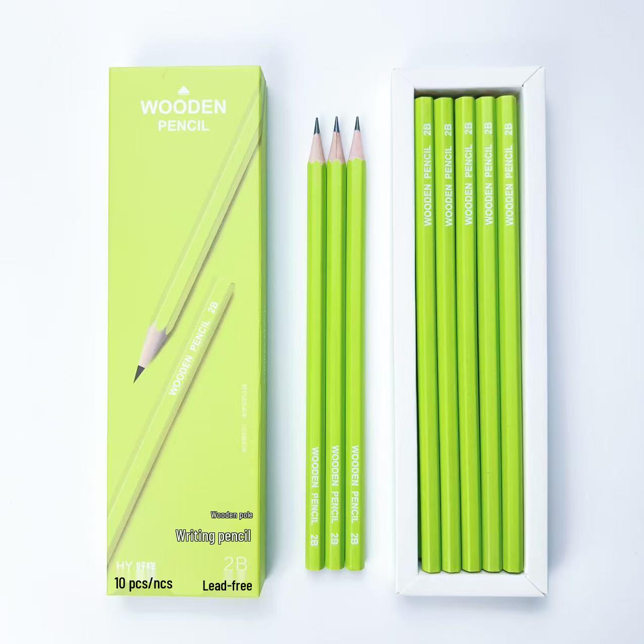 Премиальный карандаш из черного дерева с зеленым корпусом, безопасный для учеников начальной школы и детского сада, доступны варианты 2B и HB. HB
Премиальный карандаш из черного дерева с зеленым корпусом, безопасный для учеников начальной школы и детского сада, доступны варианты 2B и HB. HB