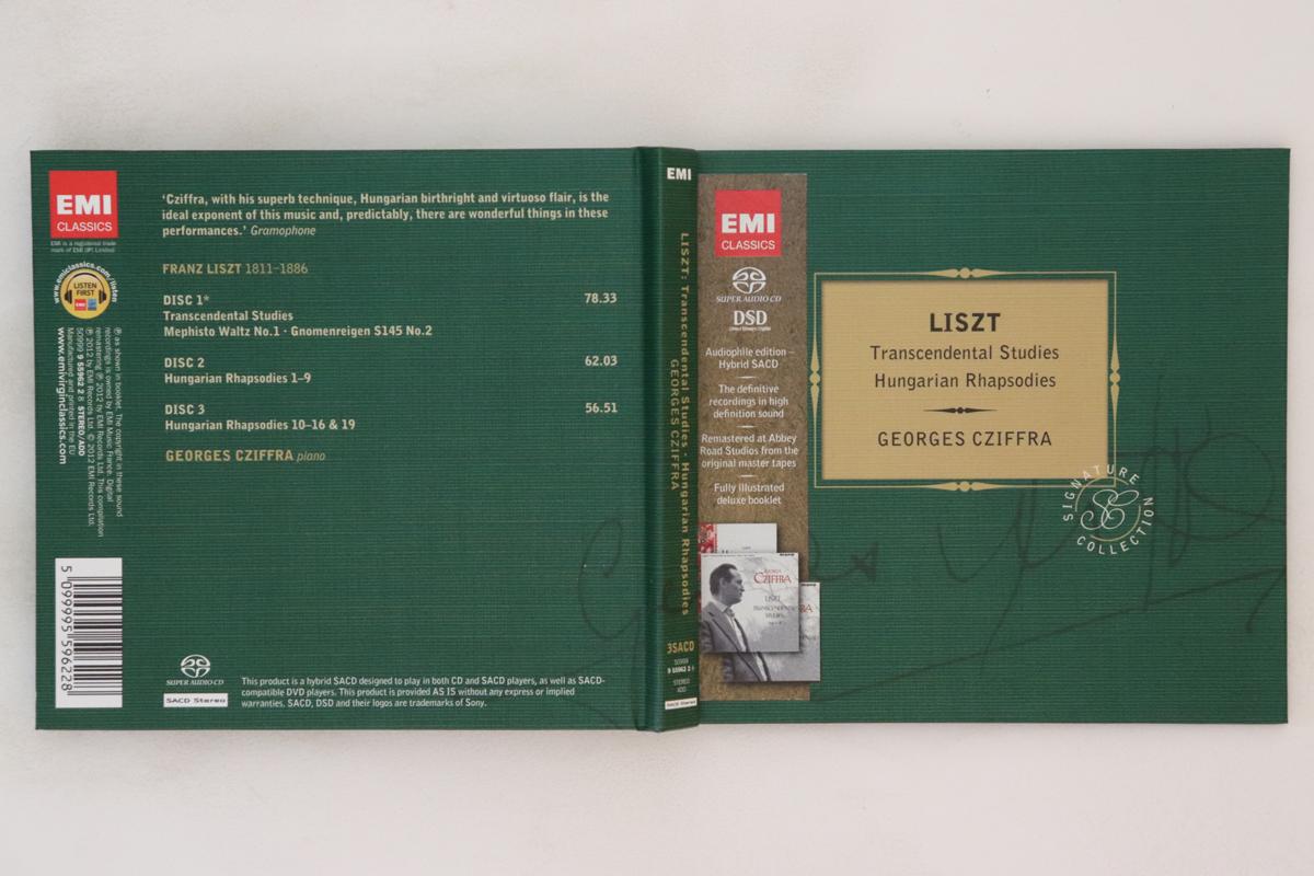 CD FRANZ LISZT , GYORGY CZIFFRA - Transcendental Studies, Hungarian R 5099995596228 EMI Classics 2012 Europe Classical Used
CD FRANZ LISZT , GYORGY CZIFFRA - Transcendental Studies, Hungarian R 5099995596228 EMI Classics 2012 Europe Classical Used
