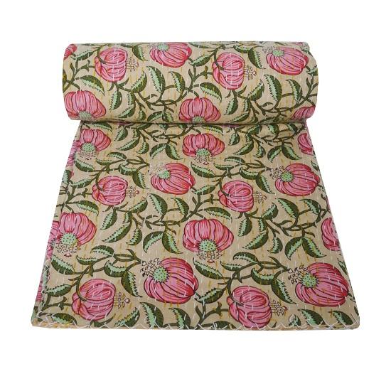 Индийское красивое одеяло Kantha с блочным принтом, винтажное двустороннее одеяло Kantha, покрывало в стиле бохо, двойной размер, хлопок, бежевый
Индийское красивое одеяло Kantha с блочным принтом, винтажное двустороннее одеяло Kantha, покрывало в стиле бохо, двойной размер, хлопок, бежевый