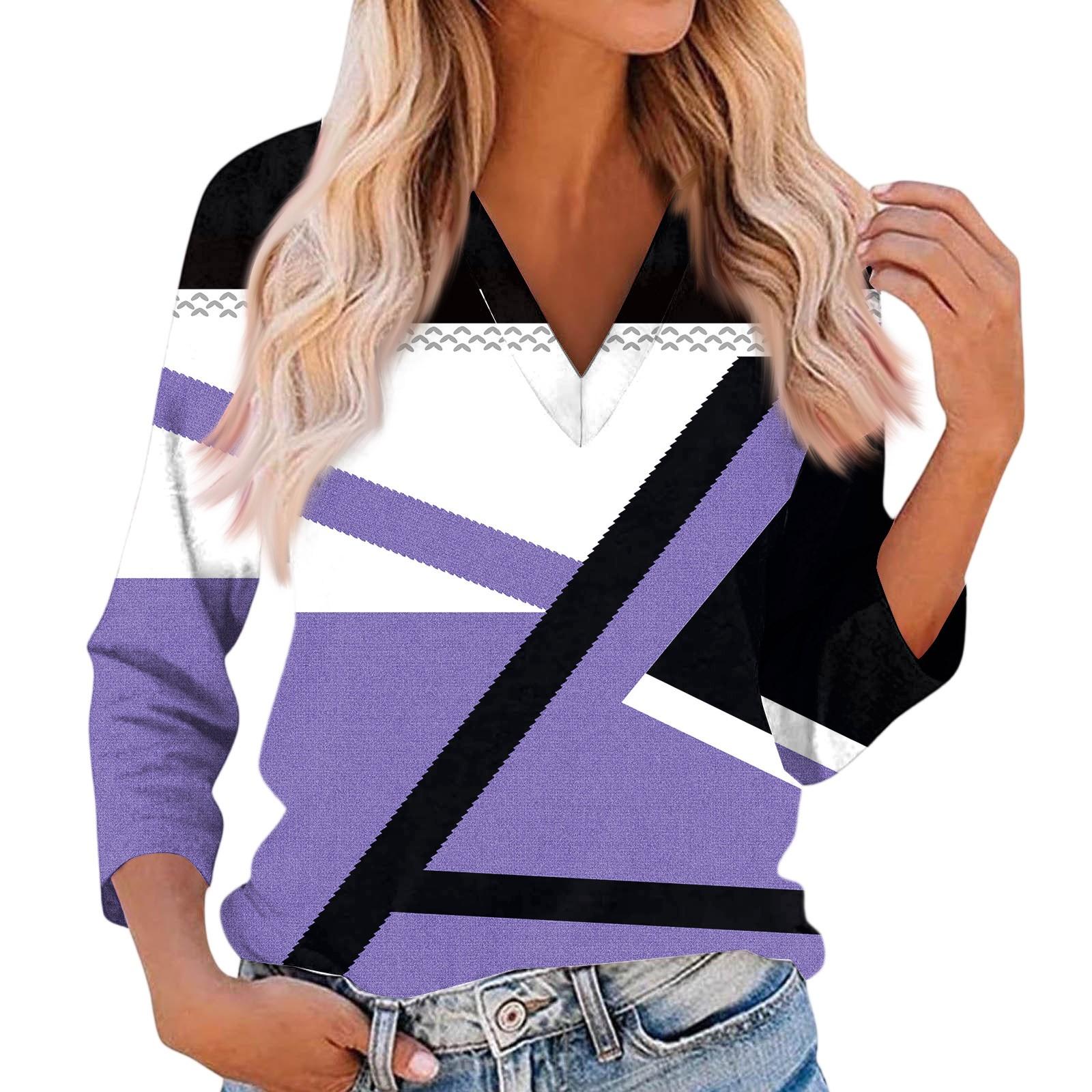 Женский повседневный и модный топ с V-образным вырезом и рукавами семь четвертей с цветочным принтом L фиолетовый
Женский повседневный и модный топ с V-образным вырезом и рукавами семь четвертей с цветочным принтом L фиолетовый