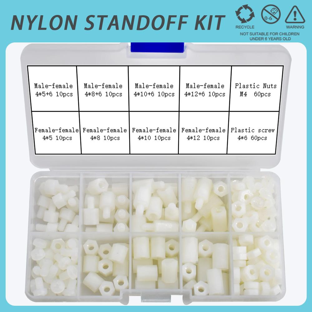 200Pcs/set Nylon PCB Motherboard Standoff Screw Bolt Nut Plastic Nylon Insulated Kit M2 M2.5 M3 M4 Hex Hexagon Spacer Column
200Pcs/set Nylon PCB Motherboard Standoff Screw Bolt Nut Plastic Nylon Insulated Kit M2 M2.5 M3 M4 Hex Hexagon Spacer Column