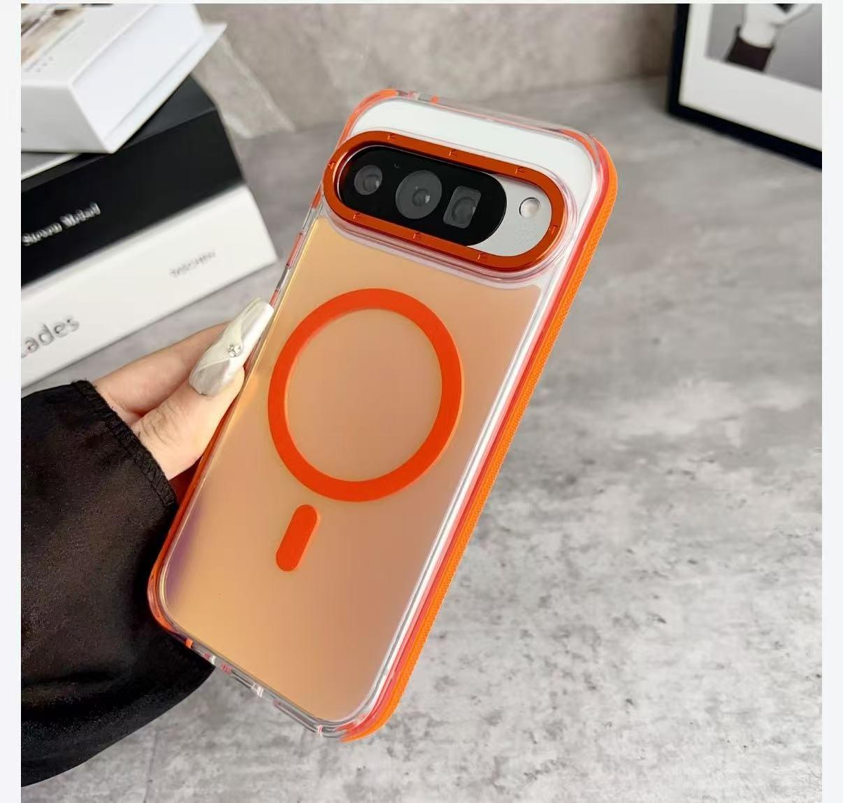 Luxury Metal Lens MagSafe Phone Case For Google Pixel 9 10 Pro XL Pixel 10 9 Pro 5G magnetic Wireless Charging Discolour Cover Google Pixel 10 Pro
Luxury Metal Lens MagSafe Phone Case For Google Pixel 9 10 Pro XL Pixel 10 9 Pro 5G magnetic Wireless Charging Discolour Cover Google Pixel 10 Pro