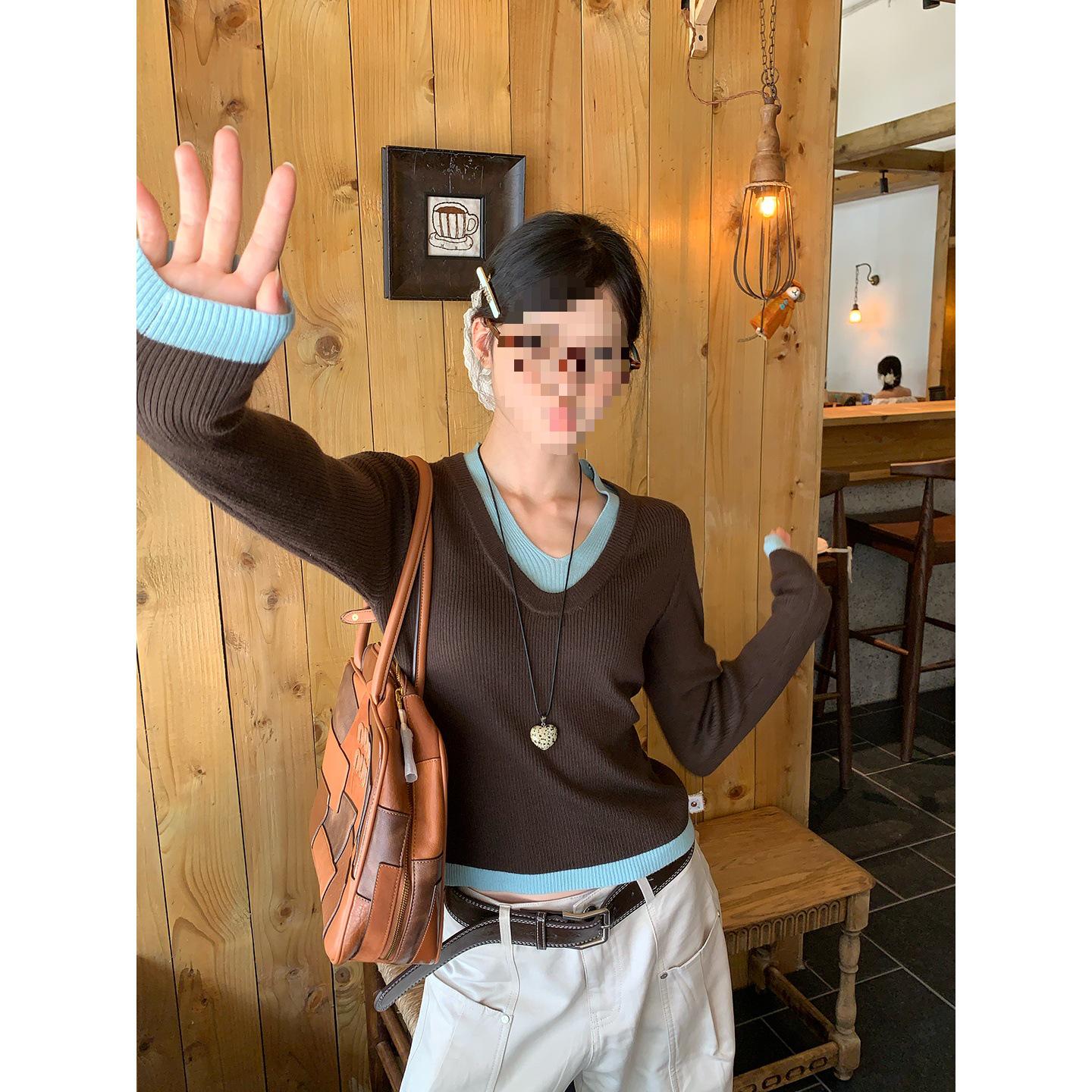 Women s Korean Style Slim Fit Knitted Two-Piece Long Sleeve Autumn Sweater Top M зелений/кавовий
Women s Korean Style Slim Fit Knitted Two-Piece Long Sleeve Autumn Sweater Top M зелений/кавовий