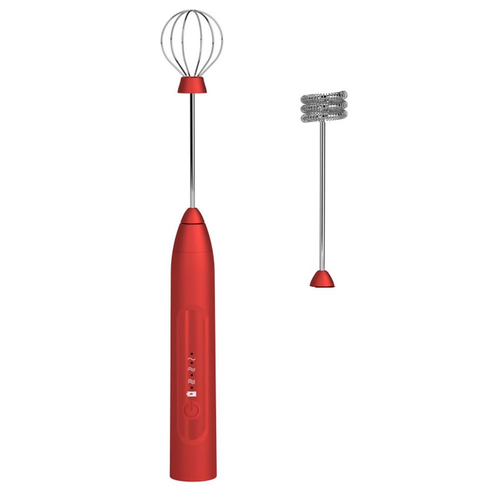 304 Stainless Steel Rechargeable Electric Blender Egg Beater Portable Household Coffee Blender Red (single head + coffee stick)
304 Stainless Steel Rechargeable Electric Blender Egg Beater Portable Household Coffee Blender Red (single head + coffee stick)