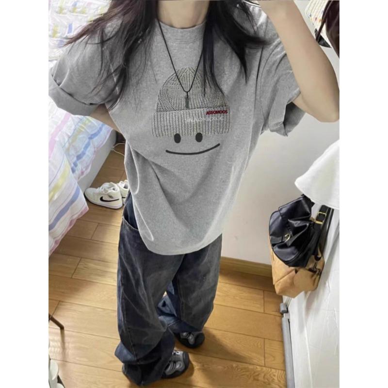 Pure Cotton New Popular Short-sleeved Women s Summer Gray Shoulder American Loose Half-sleeved Top Trendy S серый
Pure Cotton New Popular Short-sleeved Women s Summer Gray Shoulder American Loose Half-sleeved Top Trendy S серый