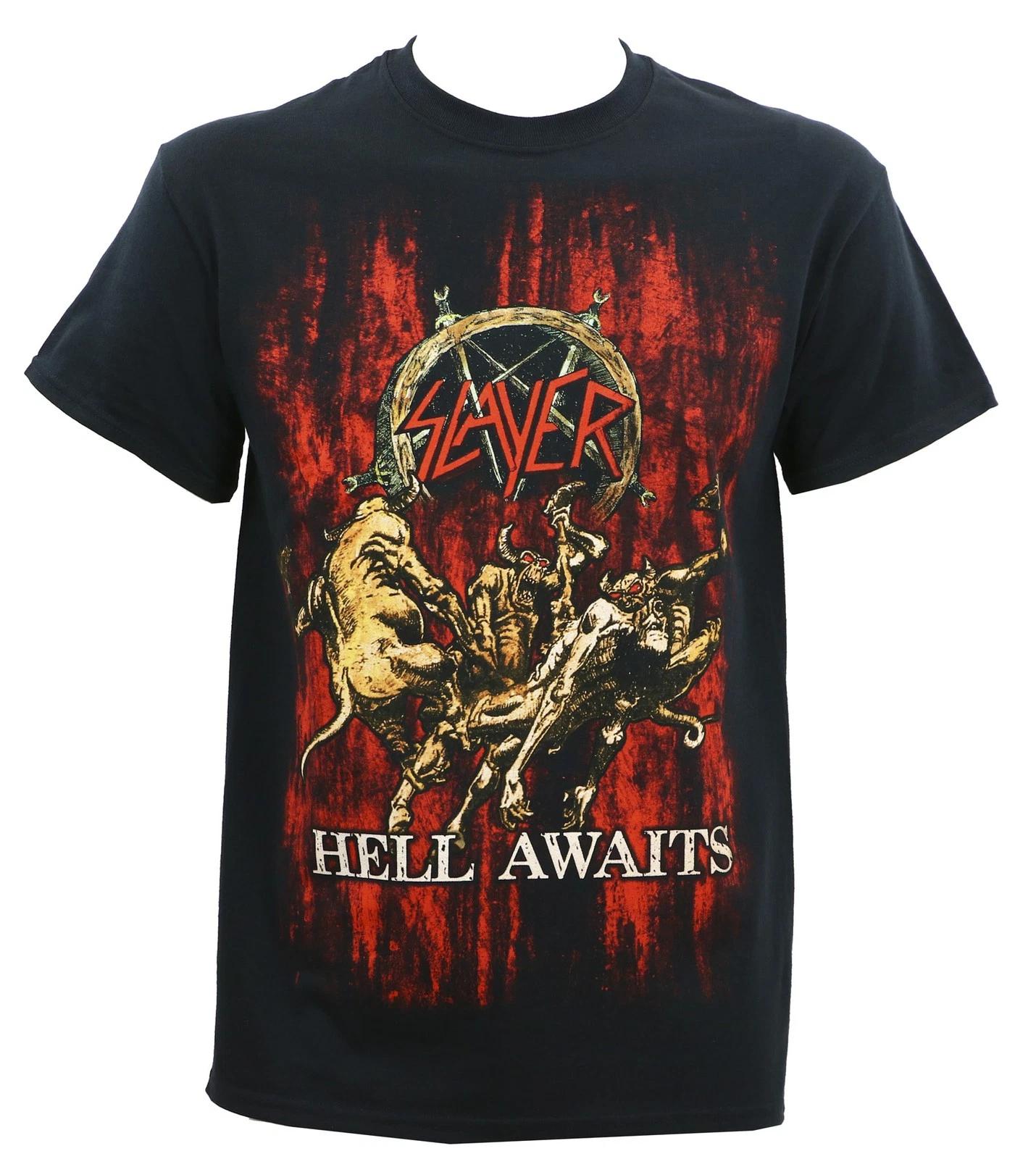 Authentic SLAYER Band Hell Awaits Album Art T-Shirt S NEW 4XL
Authentic SLAYER Band Hell Awaits Album Art T-Shirt S NEW 4XL