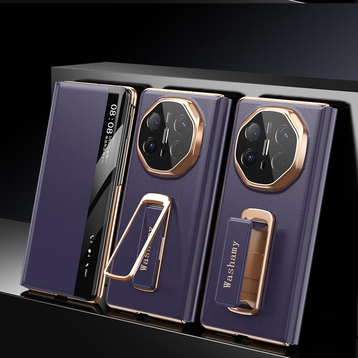 Smart Window Flip Cowhide Leather Case for Huawei Mate X6 X5 X3 Alloy Magnetic Rotary Bracket Hardware Len Full Protection Shell Huawei Mate X3 фиолетовый
Smart Window Flip Cowhide Leather Case for Huawei Mate X6 X5 X3 Alloy Magnetic Rotary Bracket Hardware Len Full Protection Shell Huawei Mate X3 фиолетовый