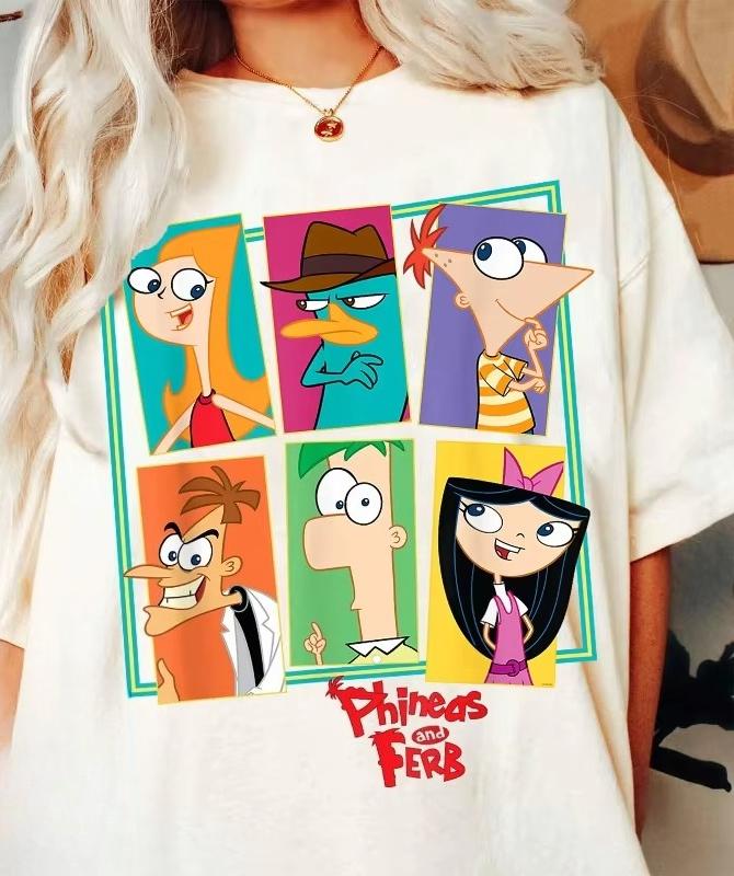 Phineas and Ferb Collage Tshirt Platypus Perry Tshirt All Season Casual and Fashionable Unisex Streetwear S
Phineas and Ferb Collage Tshirt Platypus Perry Tshirt All Season Casual and Fashionable Unisex Streetwear S