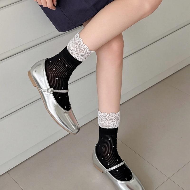 Spring and Summer Girls Short Legged Plaid Patchwork Scarfed Socks, Polka Dot Padded Socks, Pure Cotton Women s Socks, Decorative Socks 1 pair чорний
Spring and Summer Girls Short Legged Plaid Patchwork Scarfed Socks, Polka Dot Padded Socks, Pure Cotton Women s Socks, Decorative Socks 1 pair чорний