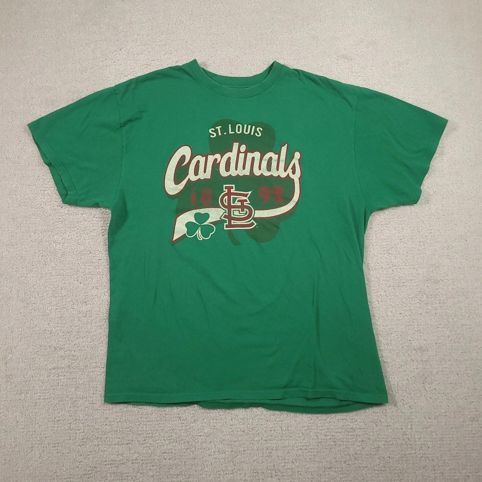 St Louis Cardinals Baseball St Patricks Day Mens T-Shirt Size XL 160
St Louis Cardinals Baseball St Patricks Day Mens T-Shirt Size XL 160