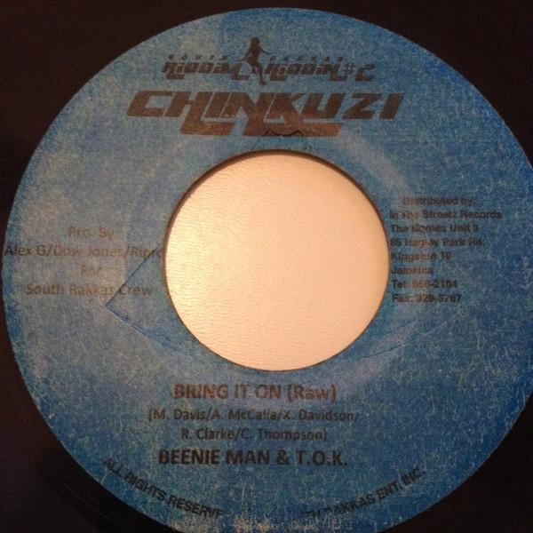 7inch Record BEENIE MAN & T.O.K. - Bring It On NONE South Rakkas Cr 2003 Jamaica Reggae, Ska & Dub Used
7inch Record BEENIE MAN & T.O.K. - Bring It On NONE South Rakkas Cr 2003 Jamaica Reggae, Ska & Dub Used