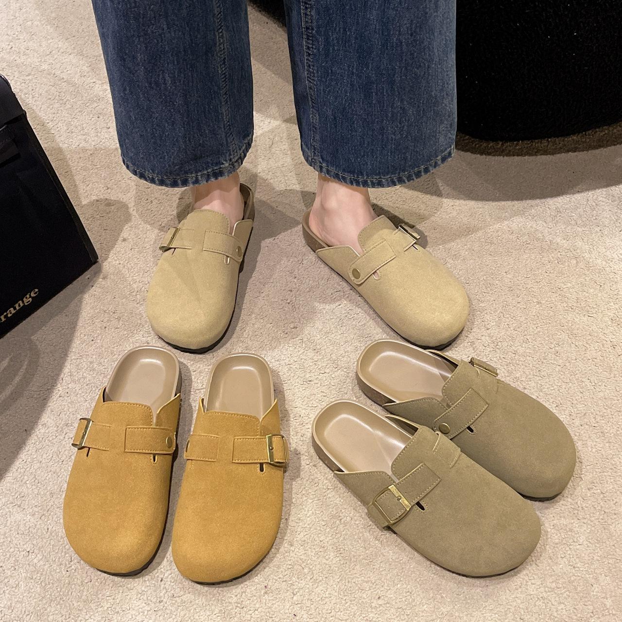 2024 spring and autumn new thick-soled lazy half-drag casual versatile one-pedal bag head slippers Korean version without heel sandals 35 хаки
2024 spring and autumn new thick-soled lazy half-drag casual versatile one-pedal bag head slippers Korean version without heel sandals 35 хаки