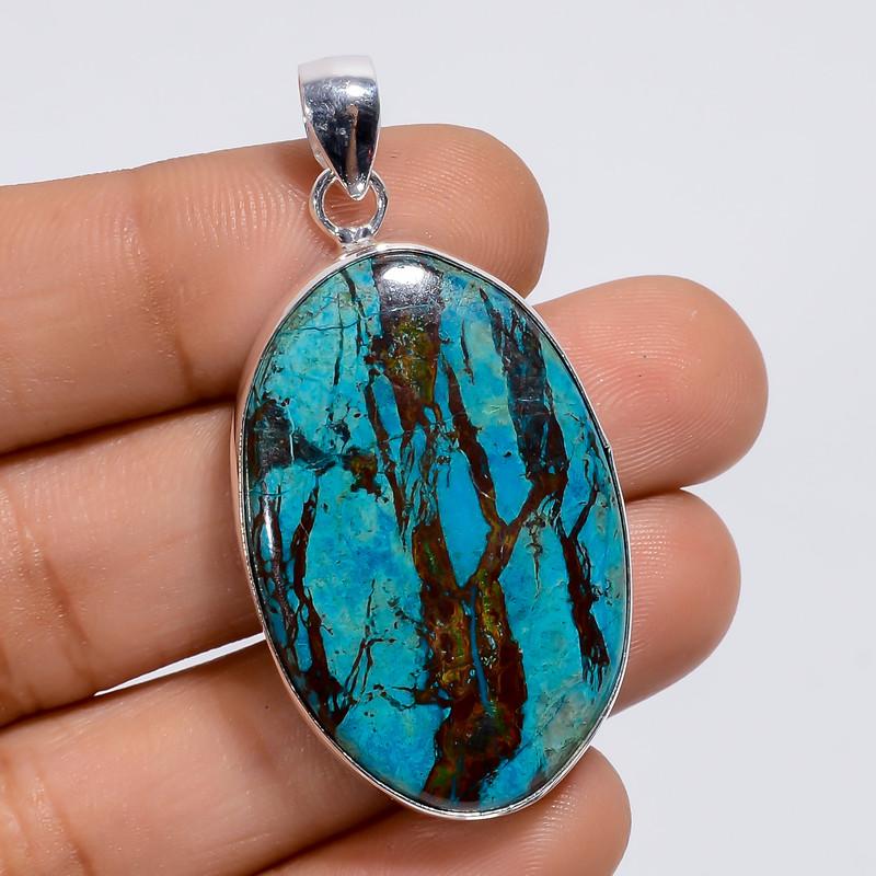 Elegant Top Grade Qualite 100% Natural Azurite Oval Shape Ethnic Style Handmade Jewelry 925 Steling Silver Plated Pendant 1.8 WSJ-5000 1.8
Elegant Top Grade Qualite 100% Natural Azurite Oval Shape Ethnic Style Handmade Jewelry 925 Steling Silver Plated Pendant 1.8 WSJ-5000 1.8