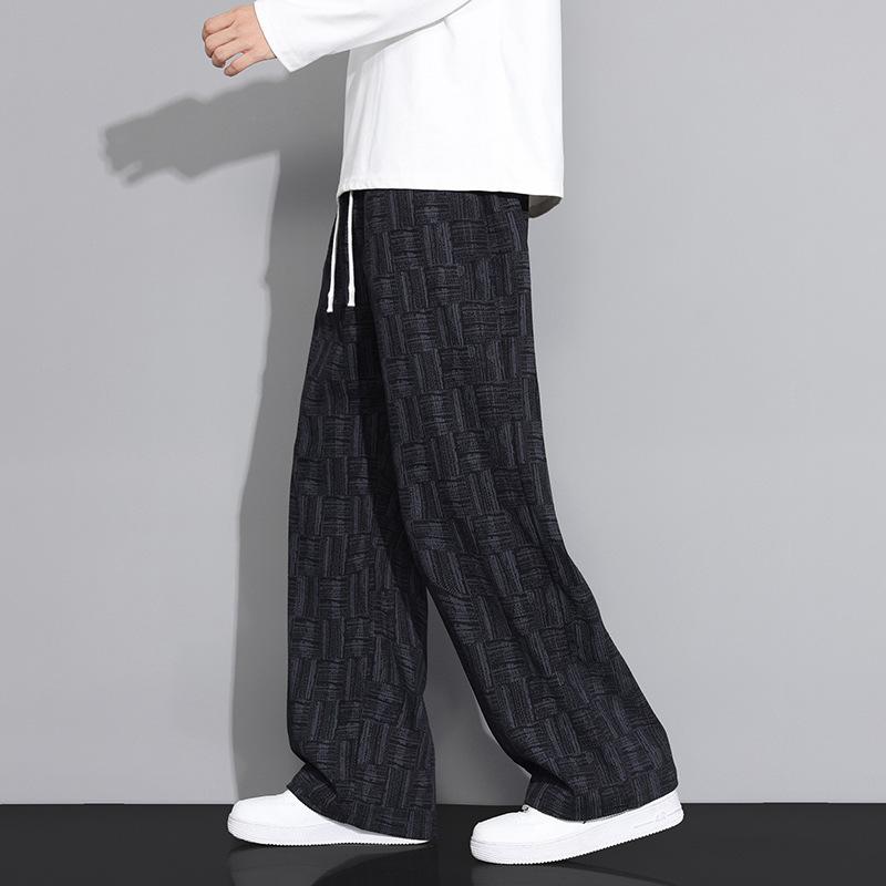 Men s Gray Textured Grid Print Wide Leg Drawstring Pants - Oversized Casual Streetwear Baggy Trousers M чёрный
Men s Gray Textured Grid Print Wide Leg Drawstring Pants - Oversized Casual Streetwear Baggy Trousers M чёрный