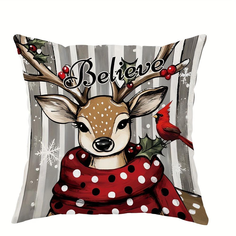 Festive Christmas Pillowcases: Santa, Snowman, Reindeer & Tree Designs sofas, bedroom pillow covers, holiday gifts 18x18Inch
Festive Christmas Pillowcases: Santa, Snowman, Reindeer & Tree Designs sofas, bedroom pillow covers, holiday gifts 18x18Inch