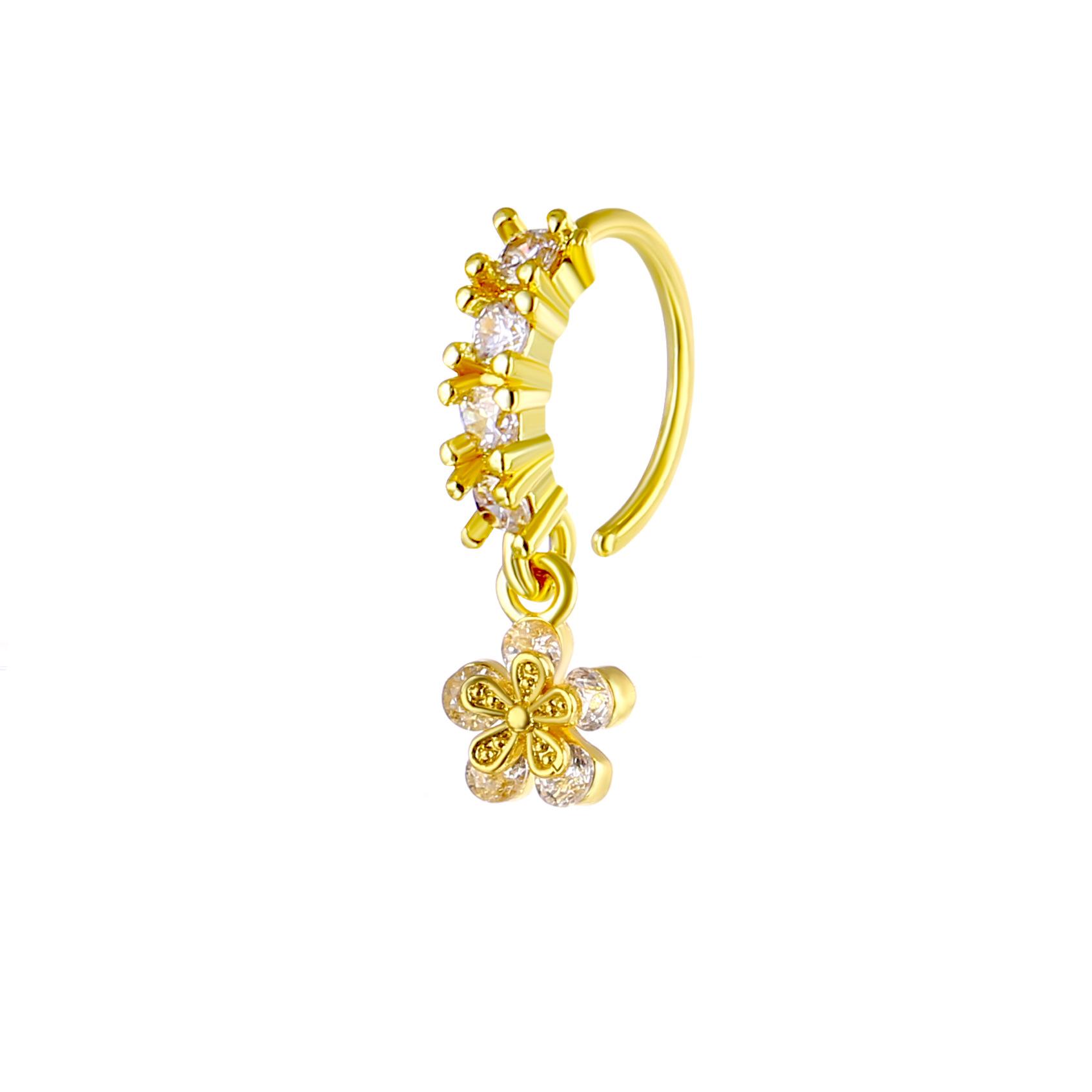Lady s pierced ear piercing, Zircon cross nose stud, butterfly nose ring piercing, nose jewelry
Lady s pierced ear piercing, Zircon cross nose stud, butterfly nose ring piercing, nose jewelry