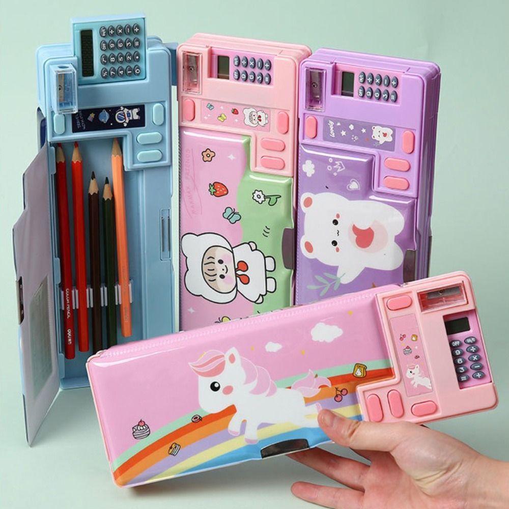 Double Layer Pencil Case Plastic Stationery Storage Box Cartoon Pencil Box Students Gift Dark Blue-Panda
Double Layer Pencil Case Plastic Stationery Storage Box Cartoon Pencil Box Students Gift Dark Blue-Panda