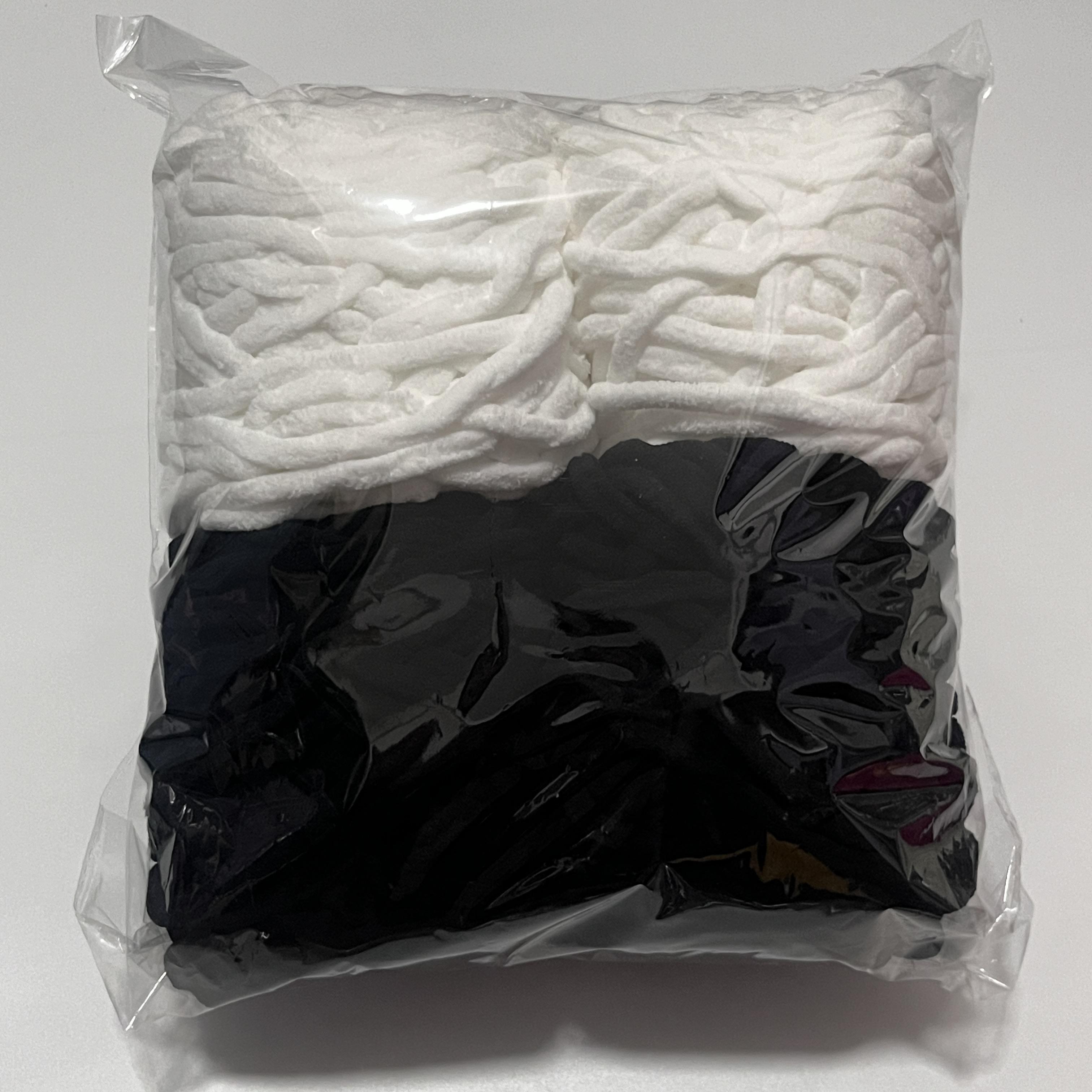 Набор из 4 мотков пряжи-ленты для льда 400 г, смешанный цвет, шенил, набор для вязания, сделай сам, шерстяная пряжа для шарфа, одеяла, тапочек ручной работы, толстая нить