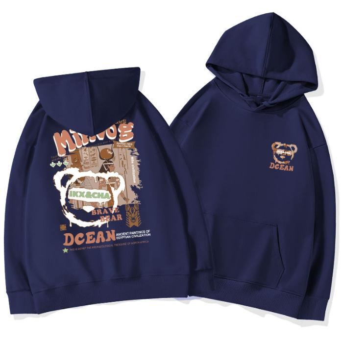 Korean version of hooded bear sweater autumn and winter printing loose large size casual trend men s and women ss and coats 3XL
Korean version of hooded bear sweater autumn and winter printing loose large size casual trend men s and women ss and coats 3XL