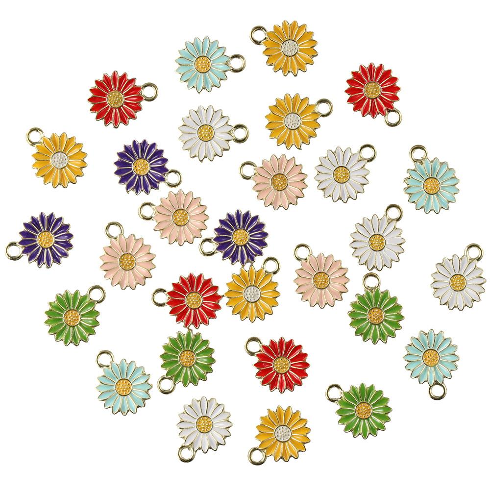 Mixed Colors Sunflower Shaped Pendants Alloy Pendant Double Loops Pendants DIY Accessories
Mixed Colors Sunflower Shaped Pendants Alloy Pendant Double Loops Pendants DIY Accessories