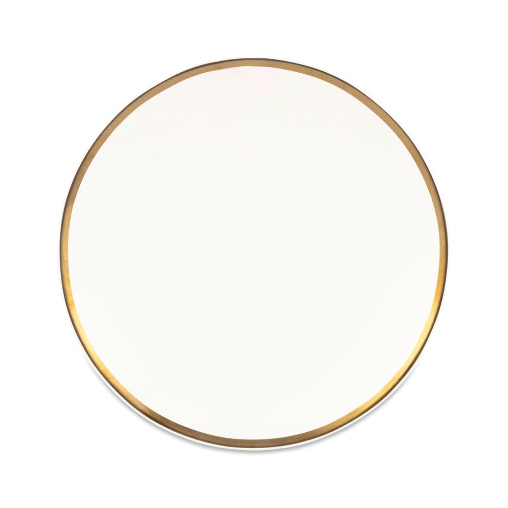 Stylish Stoneware Salad Plate with Gold Rim Round Ceramic Plate Appetizers Desserts Durable Dishwasher Safe Elegant Dining Use United States
Stylish Stoneware Salad Plate with Gold Rim Round Ceramic Plate Appetizers Desserts Durable Dishwasher Safe Elegant Dining Use United States