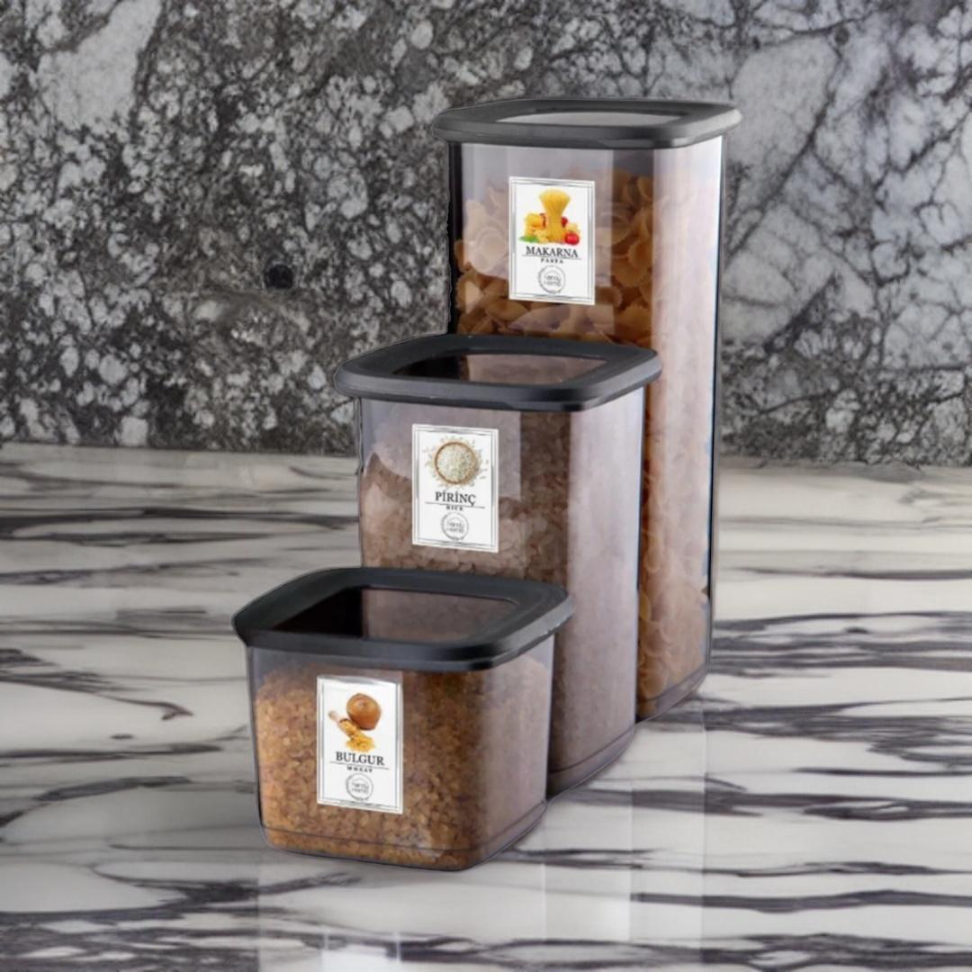 Набор из 24/18/12/6/3 небьющихся квадратных контейнеров для хранения запасов антрацитового цвета X8 1,75 л/1,2 л/0,5 л
Набор из 24/18/12/6/3 небьющихся квадратных контейнеров для хранения запасов антрацитового цвета X8 1,75 л/1,2 л/0,5 л