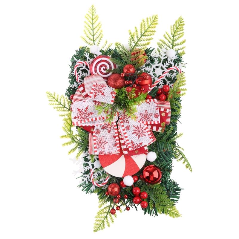 Christmas Front Door Wall Hanging Decor Xmas Decor Wreath Xmas Tree Wreath Pendant Flower Garlands Door Hanging Scene 
Christmas Front Door Wall Hanging Decor Xmas Decor Wreath Xmas Tree Wreath Pendant Flower Garlands Door Hanging Scene