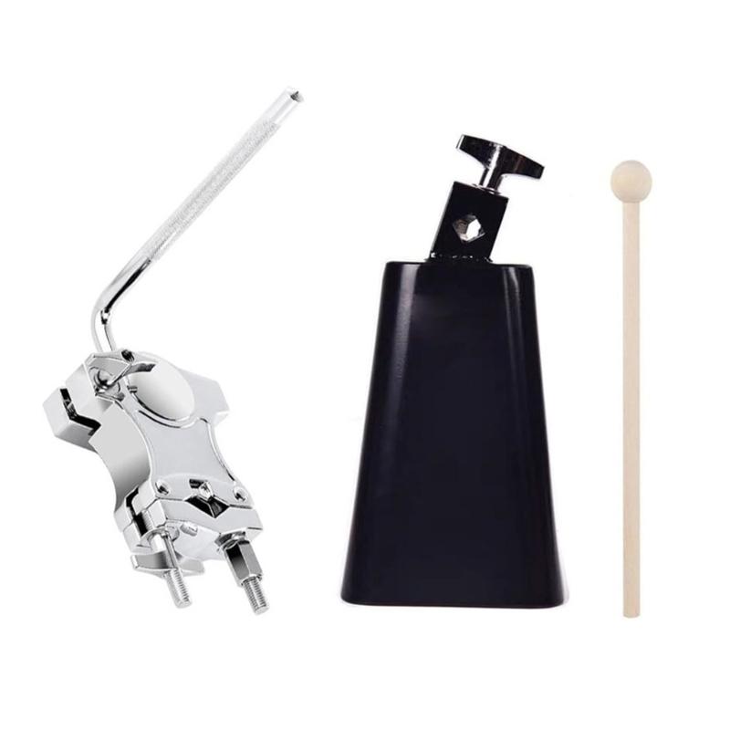 Universal Drum Suspension Set Metal Texture for Durability Includes Metal Cowbell Set and Drumstick for Percussion Setup 1
Universal Drum Suspension Set Metal Texture for Durability Includes Metal Cowbell Set and Drumstick for Percussion Setup 1