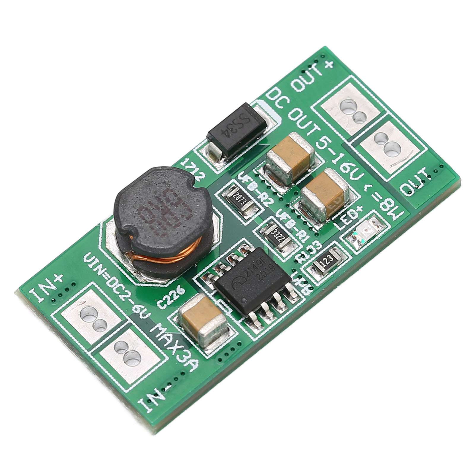 Converter Boost Module ABS Power Supply Boost Board USB Input 5V To 12V 8W Maximum Output
Converter Boost Module ABS Power Supply Boost Board USB Input 5V To 12V 8W Maximum Output