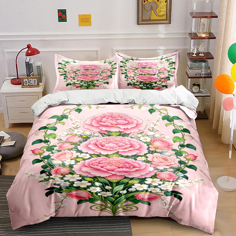 Pink roses and peonies. Bedding sets Duvet cover sets Duvet covers Pillowcases(1 * Duvet Cover 2 * Pillowcases, without duvet insert) 135x200cm
Pink roses and peonies. Bedding sets Duvet cover sets Duvet covers Pillowcases(1 * Duvet Cover 2 * Pillowcases, without duvet insert) 135x200cm