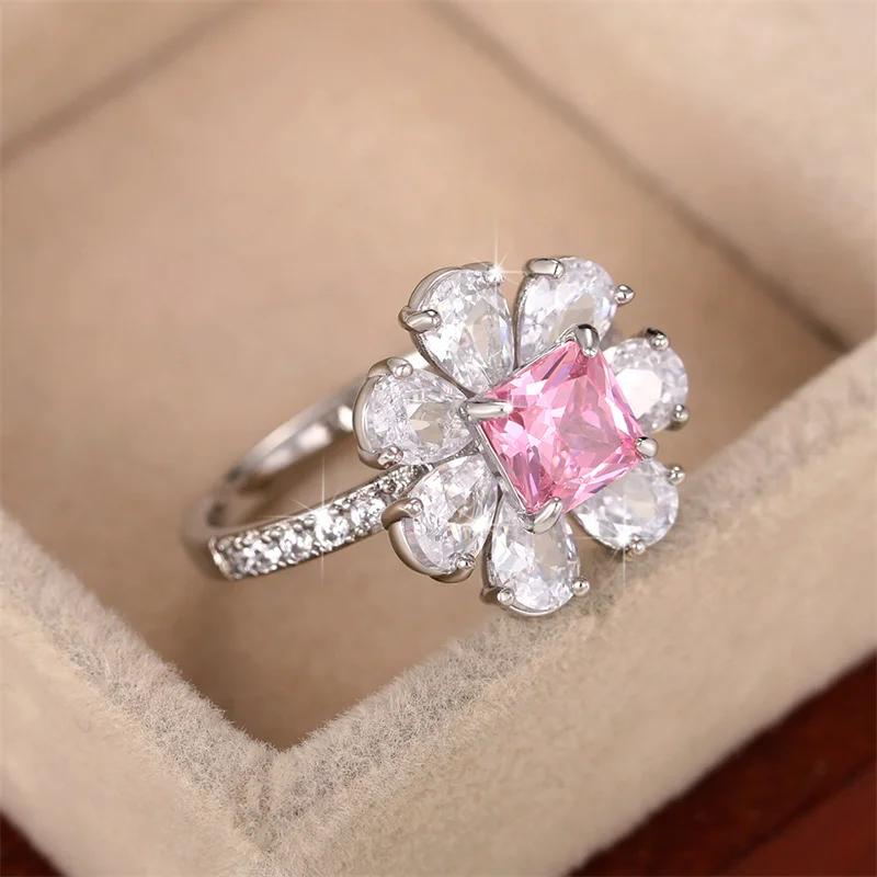 2026 Aesthetic Flower Shaped Finger-ring for Women Luxury Paved Brilliant Cubic Zirconia Wedding Party Fashion Girls Zircon 6
2026 Aesthetic Flower Shaped Finger-ring for Women Luxury Paved Brilliant Cubic Zirconia Wedding Party Fashion Girls Zircon 6