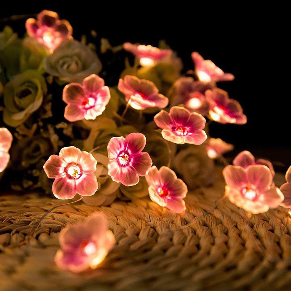 Pink Cherry Blossom String Lights Christmas Holiday Decoration Led Light Garland Sakura Hanging Light String 2m20lights-Battery
Pink Cherry Blossom String Lights Christmas Holiday Decoration Led Light Garland Sakura Hanging Light String 2m20lights-Battery