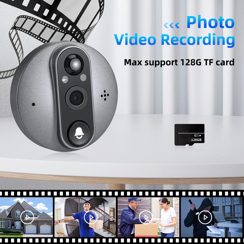 W88 4.3 inch Peephole Video Doorbell 1080P Camera WiFi Door Peephole Viewer Support PIR Motion Detection Night Light A
W88 4.3 inch Peephole Video Doorbell 1080P Camera WiFi Door Peephole Viewer Support PIR Motion Detection Night Light A