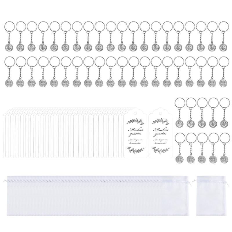 50PCS Religious Theme Metal Keychain Set with Wrapping Bag and Labels For Wedding Birthday Christmas Easter Celebration 1
50PCS Religious Theme Metal Keychain Set with Wrapping Bag and Labels For Wedding Birthday Christmas Easter Celebration 1