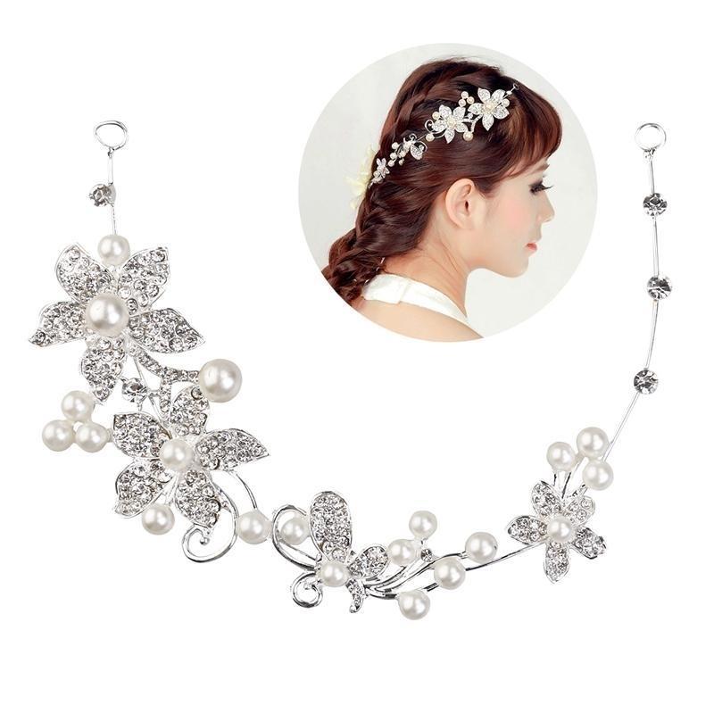 Fashion Delicate Women s Wedding Bridal Crystal Rhinestones Flower & Faux Pearls Decor Hair Band Headband Tiara Headdress
Fashion Delicate Women s Wedding Bridal Crystal Rhinestones Flower & Faux Pearls Decor Hair Band Headband Tiara Headdress
