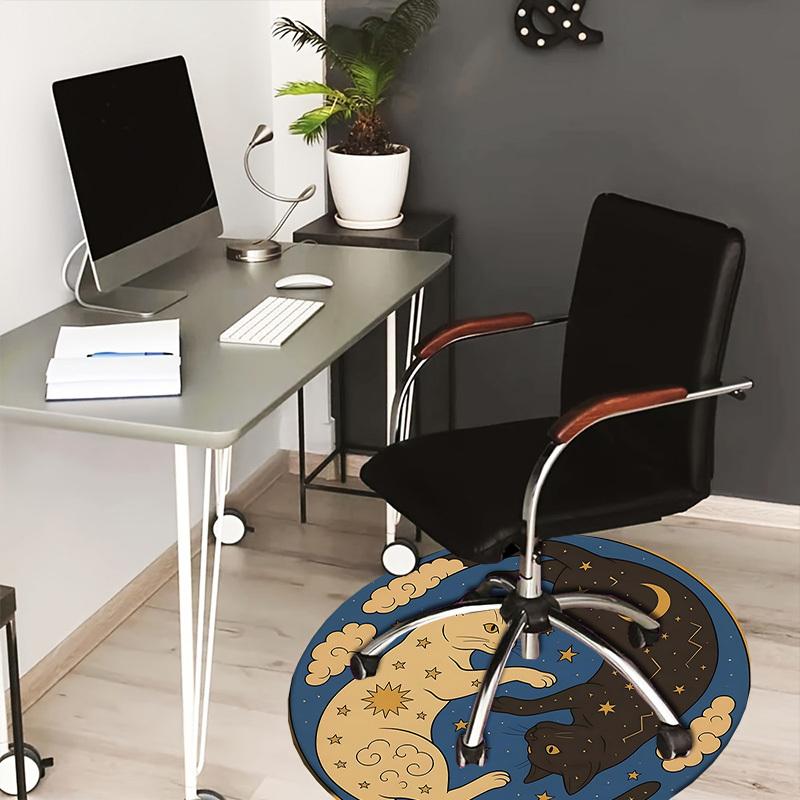 1pc Multi Surface Chair Mats Starry Night Cats Yin Yang Perfect for Decorating Office Chairs, Living Rooms, Or Bedrooms.dt073 80cm by 80cm
1pc Multi Surface Chair Mats Starry Night Cats Yin Yang Perfect for Decorating Office Chairs, Living Rooms, Or Bedrooms.dt073 80cm by 80cm