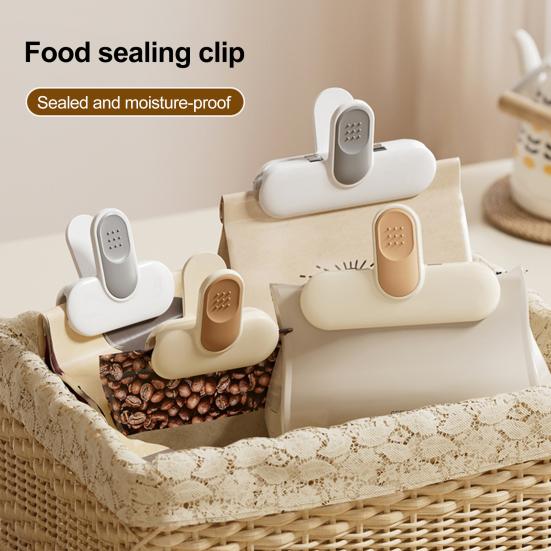Food Sealing Clip Anti-slip Handle Moisture Resistant Smooth Round Design Resealable Bag Sealing Clamp S бежевий
Food Sealing Clip Anti-slip Handle Moisture Resistant Smooth Round Design Resealable Bag Sealing Clamp S бежевий