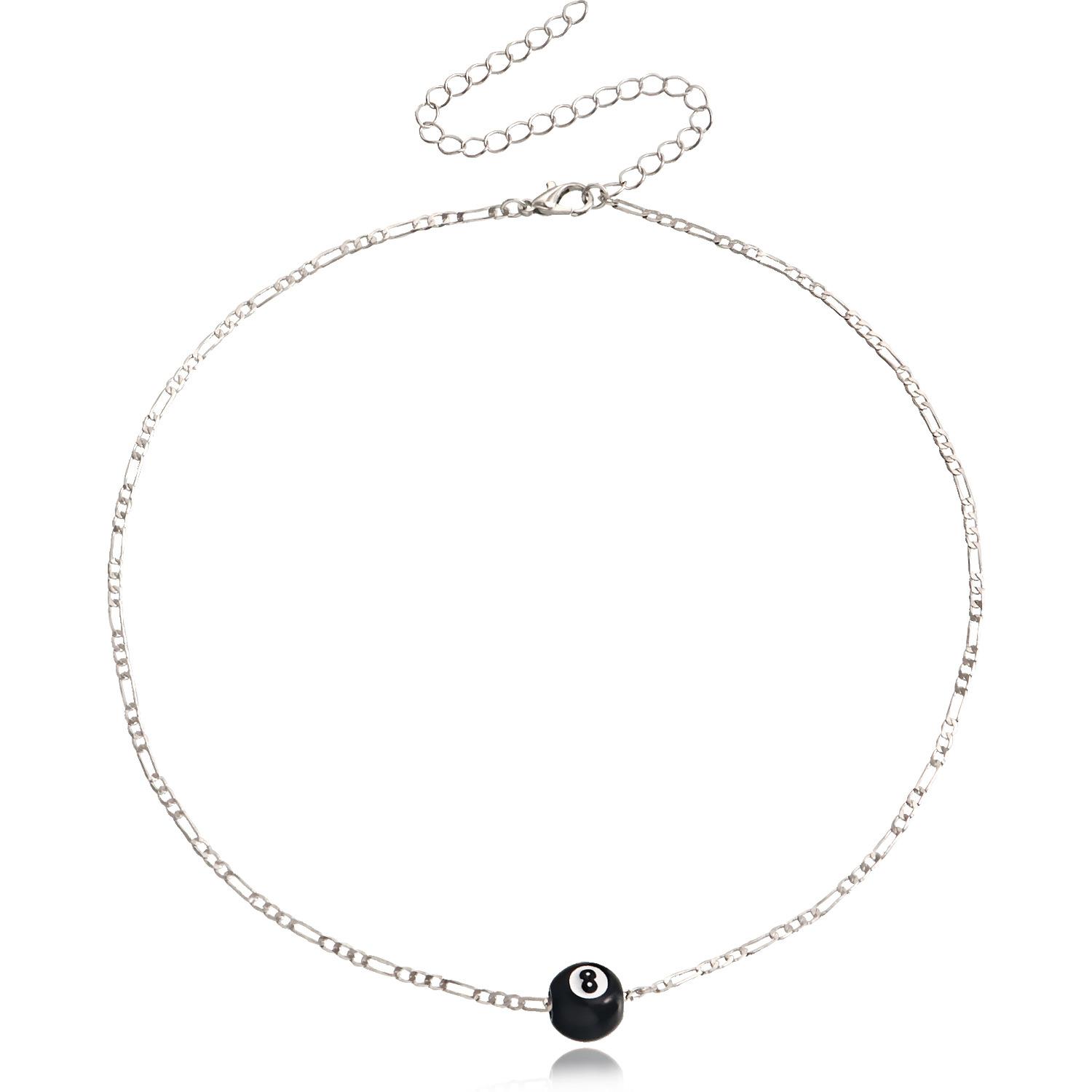 European and American jewelry, new billiard black 1 necklace women s niche design sense light luxury items do not fade
European and American jewelry, new billiard black 1 necklace women s niche design sense light luxury items do not fade