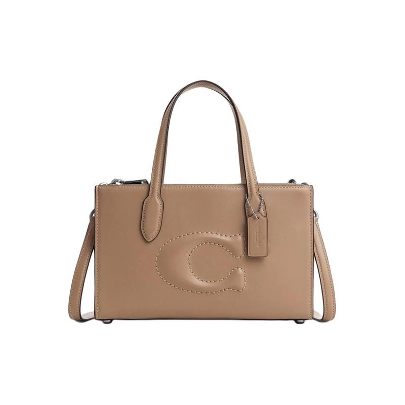 COACH Nina 25 Magnetic Snap Refined Calfskin Shoulder Crossbody Tote Medium Women s Silver and Taupe чорний
COACH Nina 25 Magnetic Snap Refined Calfskin Shoulder Crossbody Tote Medium Women s Silver and Taupe чорний